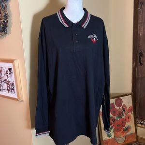 Vtg ARTFUL DODGER Size 4XL XXXXL Polo Longsleeve EMBROIDERED  Jay-Z HipHop NEW
